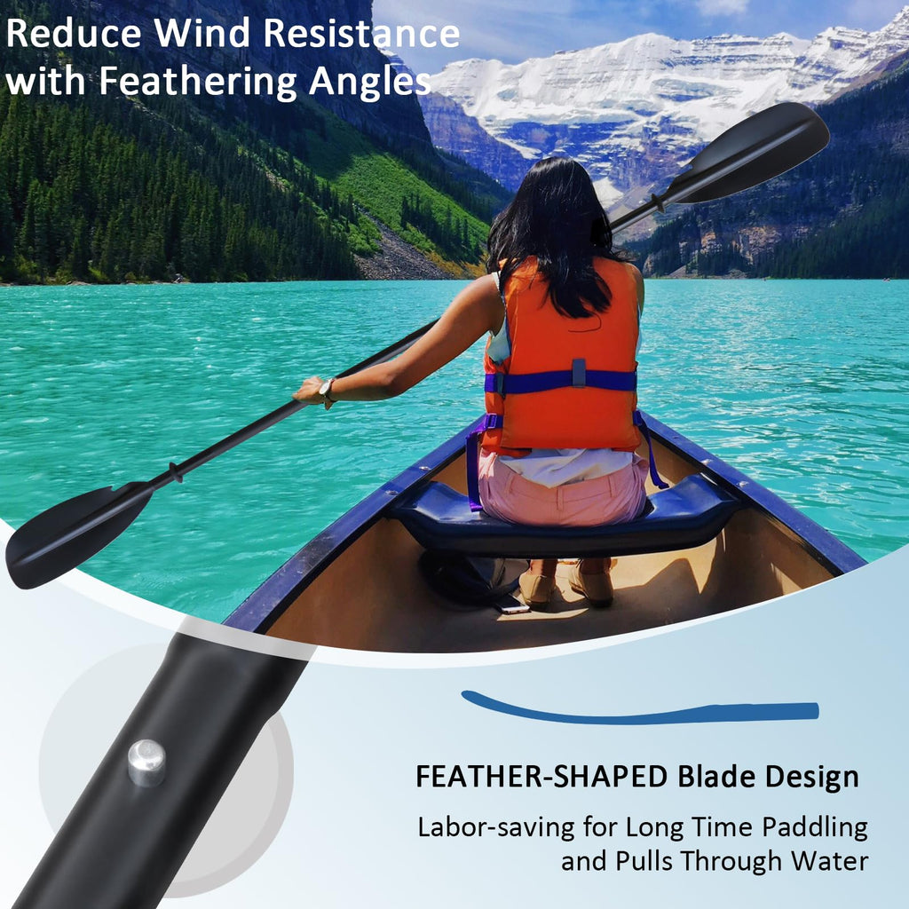Aluminum 4-Piece Adjustable Double-Sided Kayak Paddle G9218