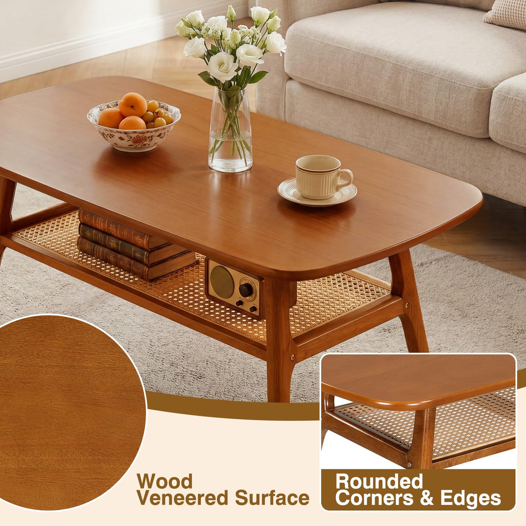 Rattan Wood Coffee Table R40540