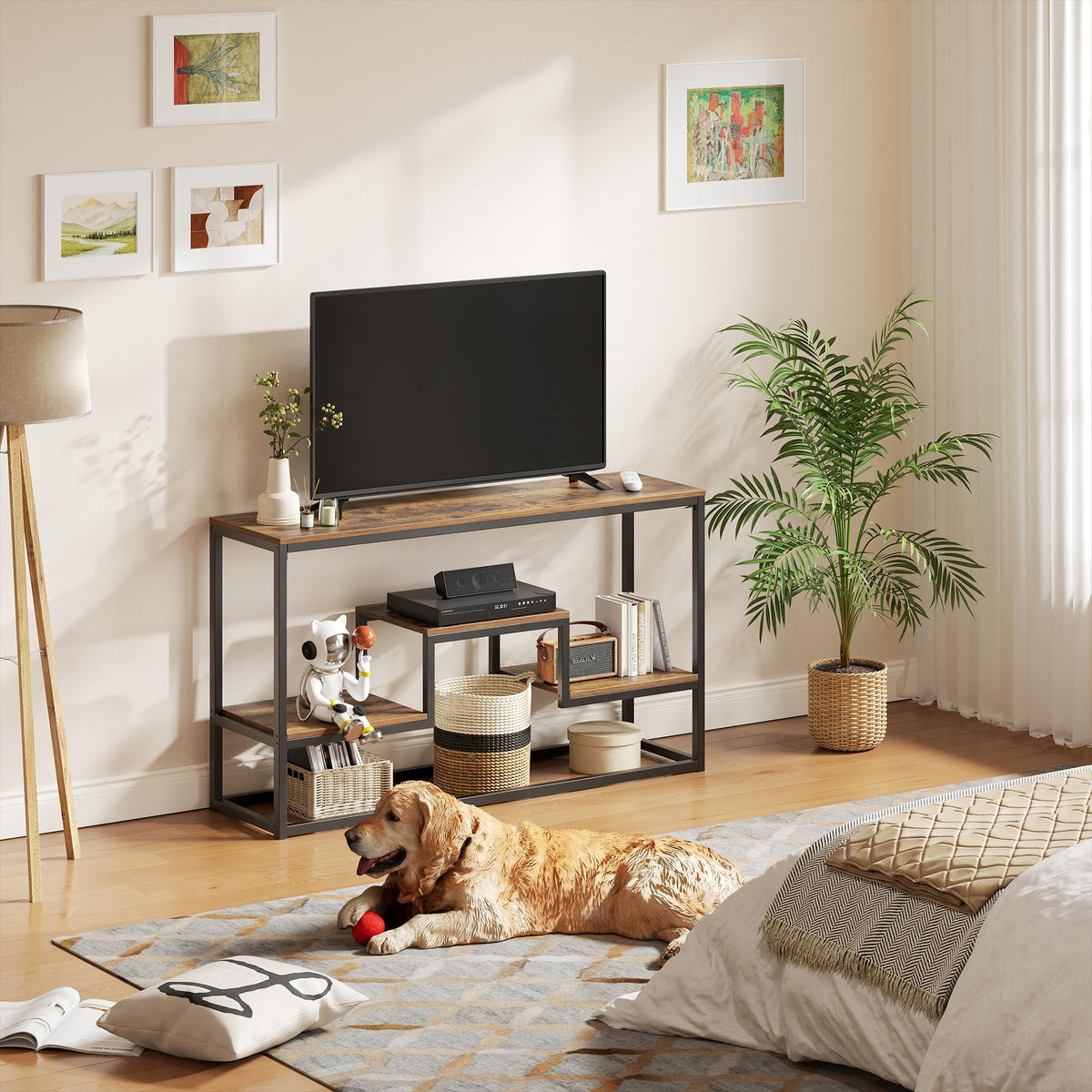 30" Tall Brown TV Stand V395643