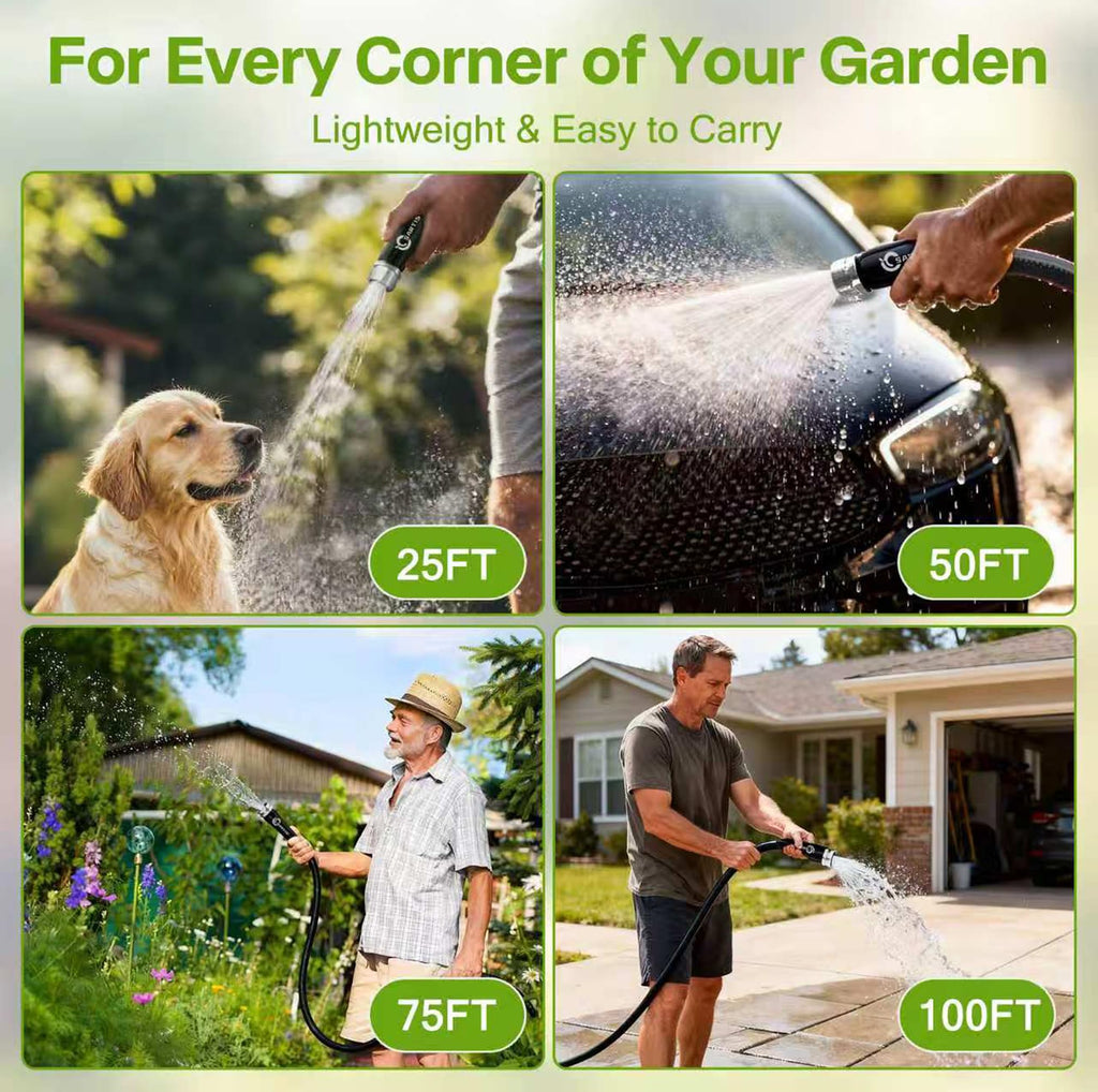 100 ft x 5/8 in Black All-Weather Garden Hose U241