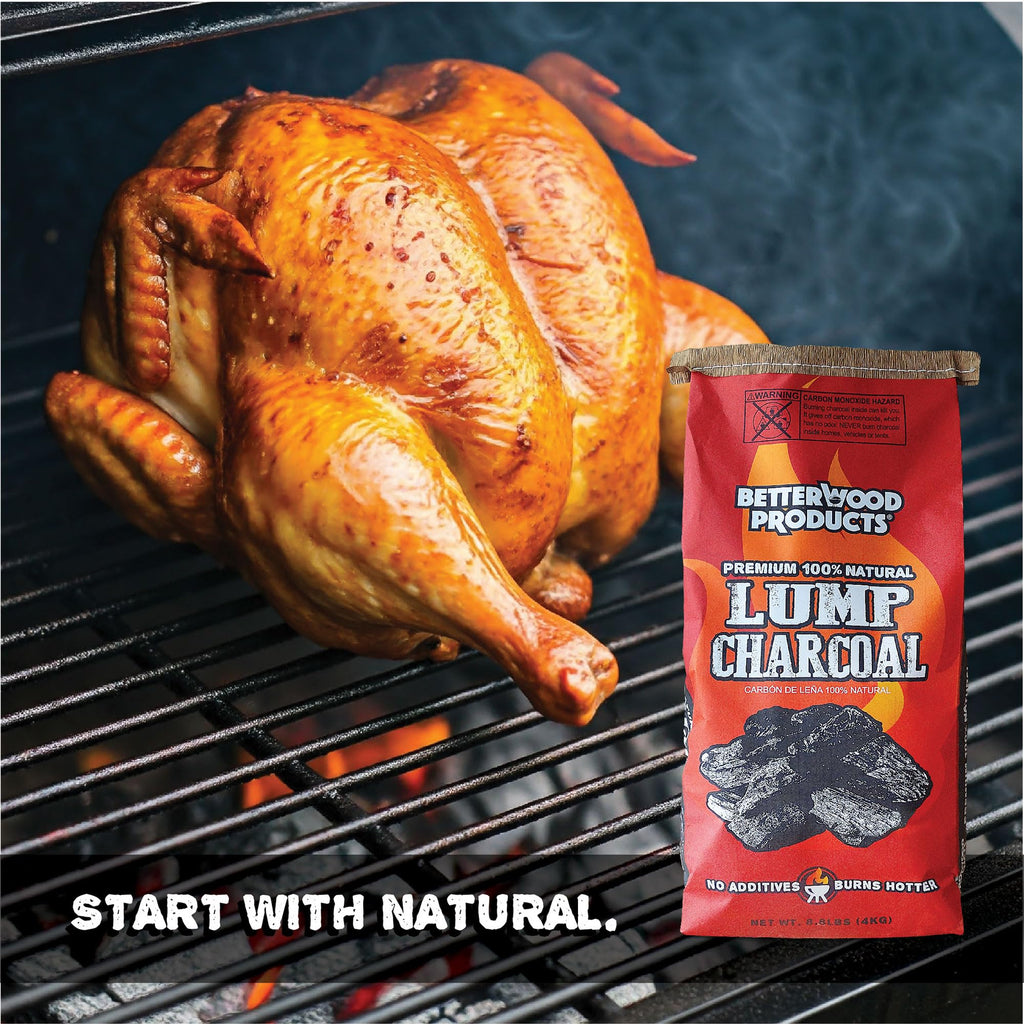 100% All Natural Hardwood Lump Charcoal 17.6 Pounds U217