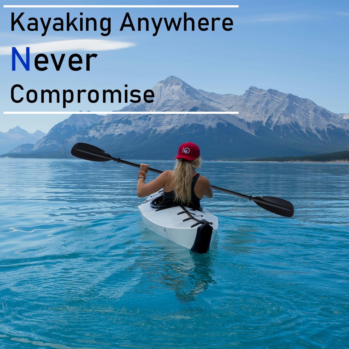 Aluminum 4-Piece Adjustable Double-Sided Kayak Paddle G9218