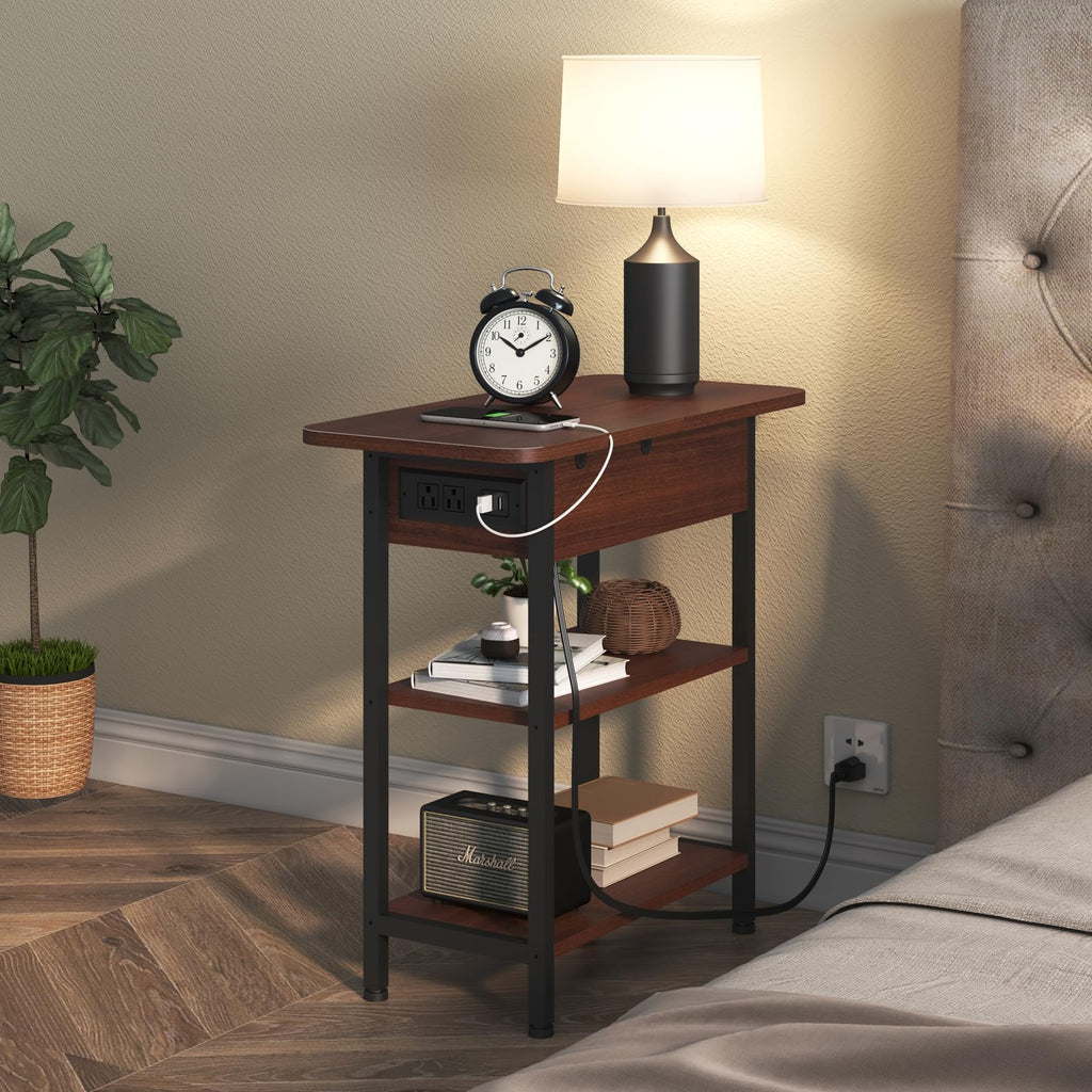 Narrow Side Table with Storage S34267