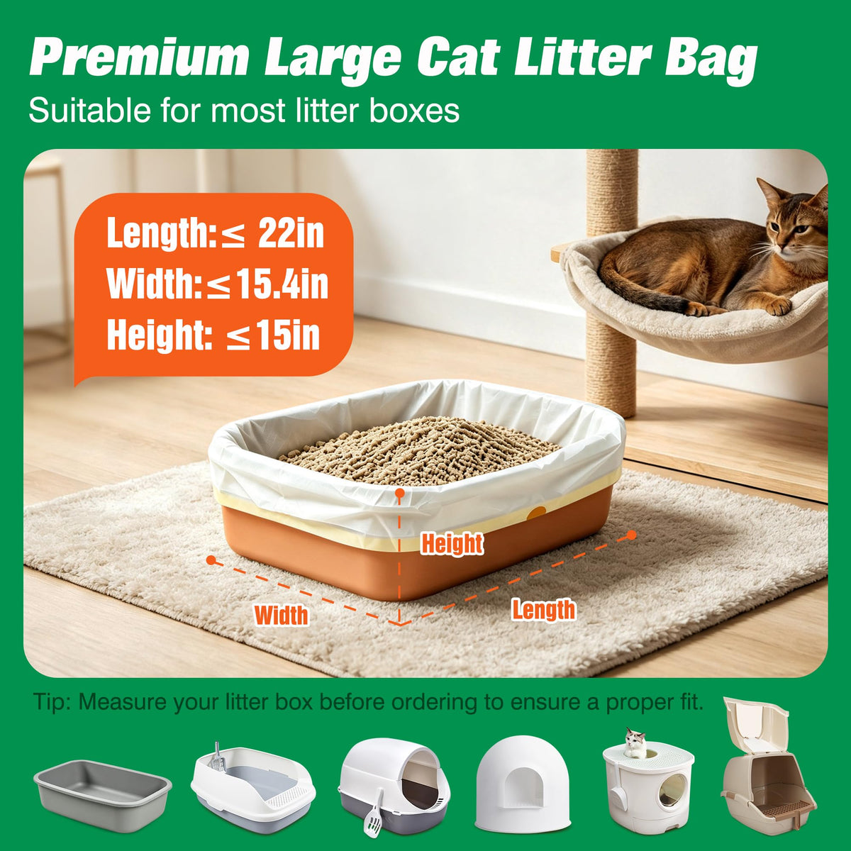 Sifting Litter Box Liners 14 Count Y808957