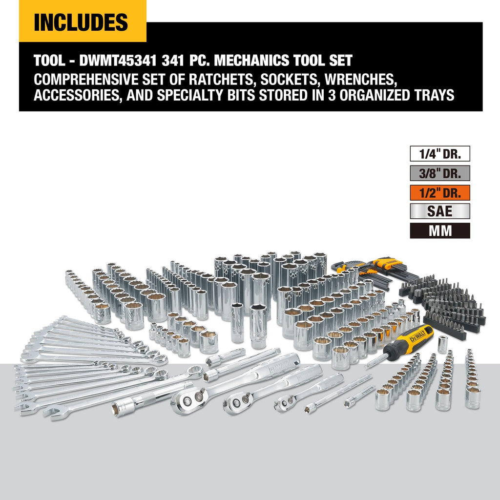 Mechanics Tool Set 341 Piece T252