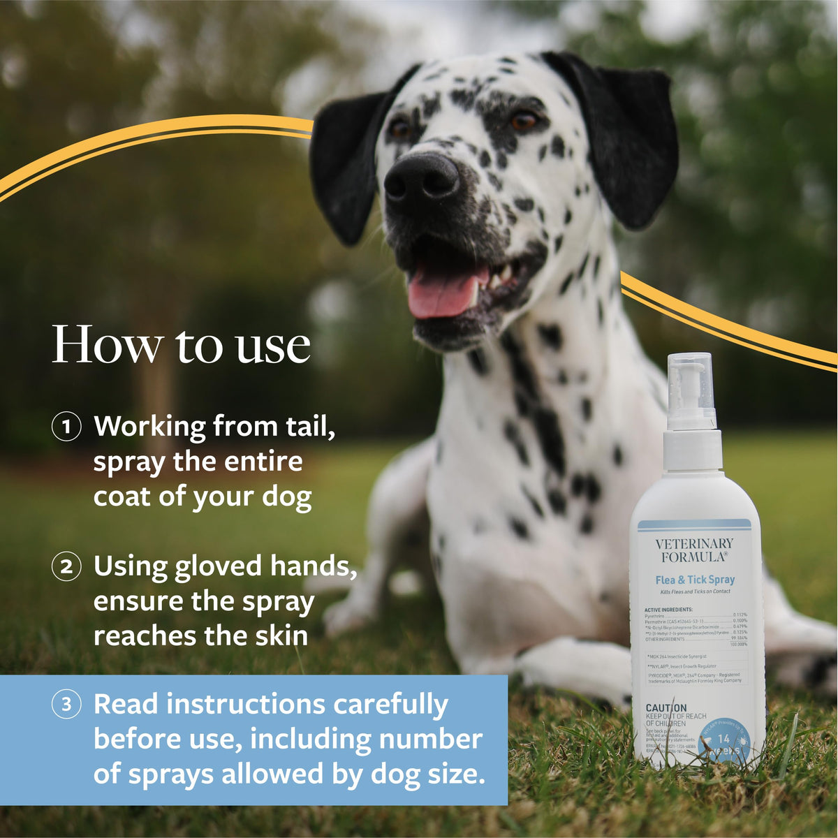 Flea & Tick Spray for Dogs 8 oz M725161