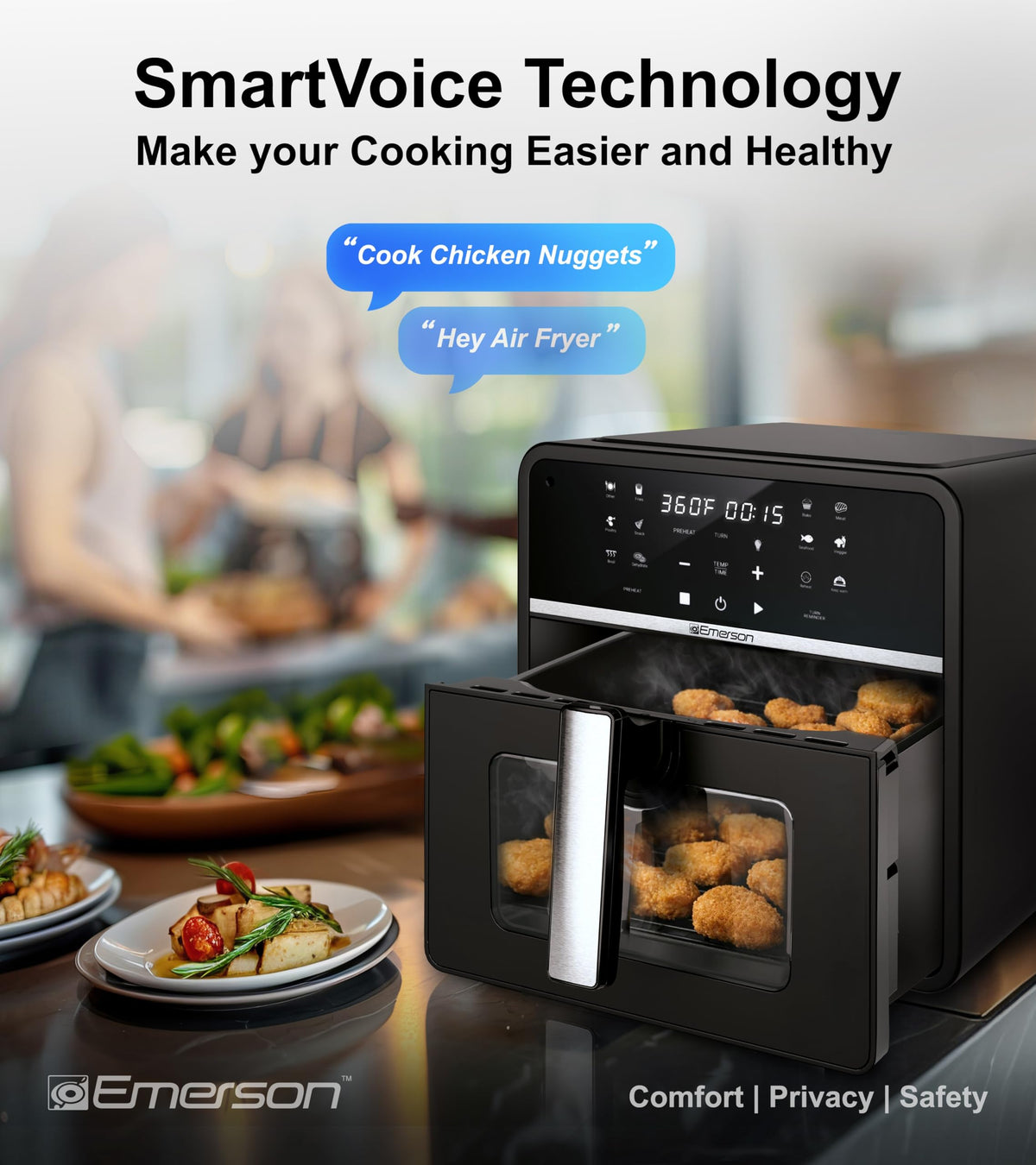 6-in-1 10QT Nonstick Air Fryer 1700W Z9209