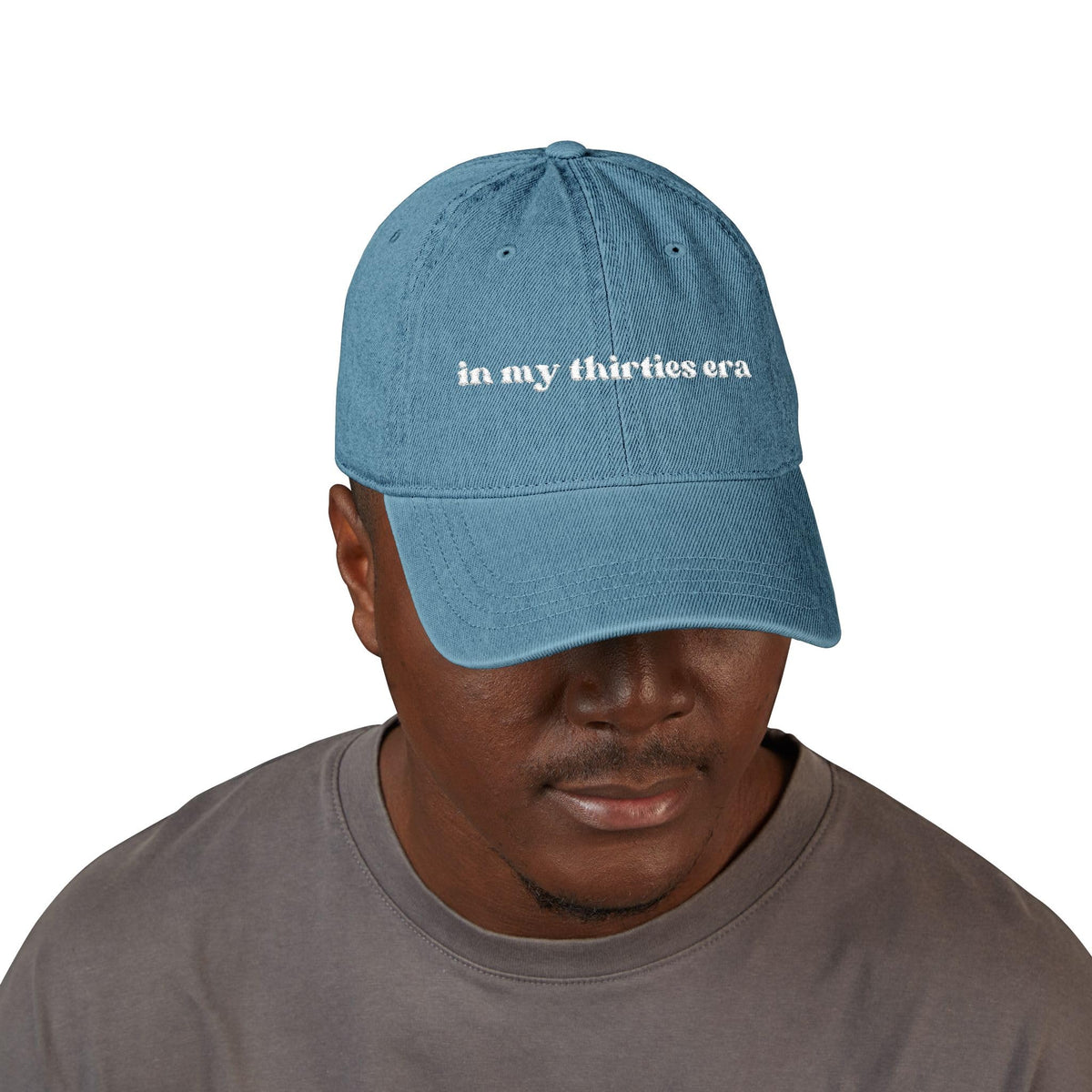 Embroidered Denim Hat D41425