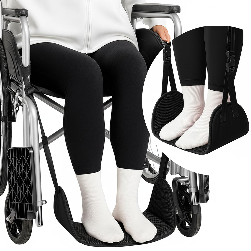 Wheelchair Foot Rest with Adjustable Leg Support Y65265