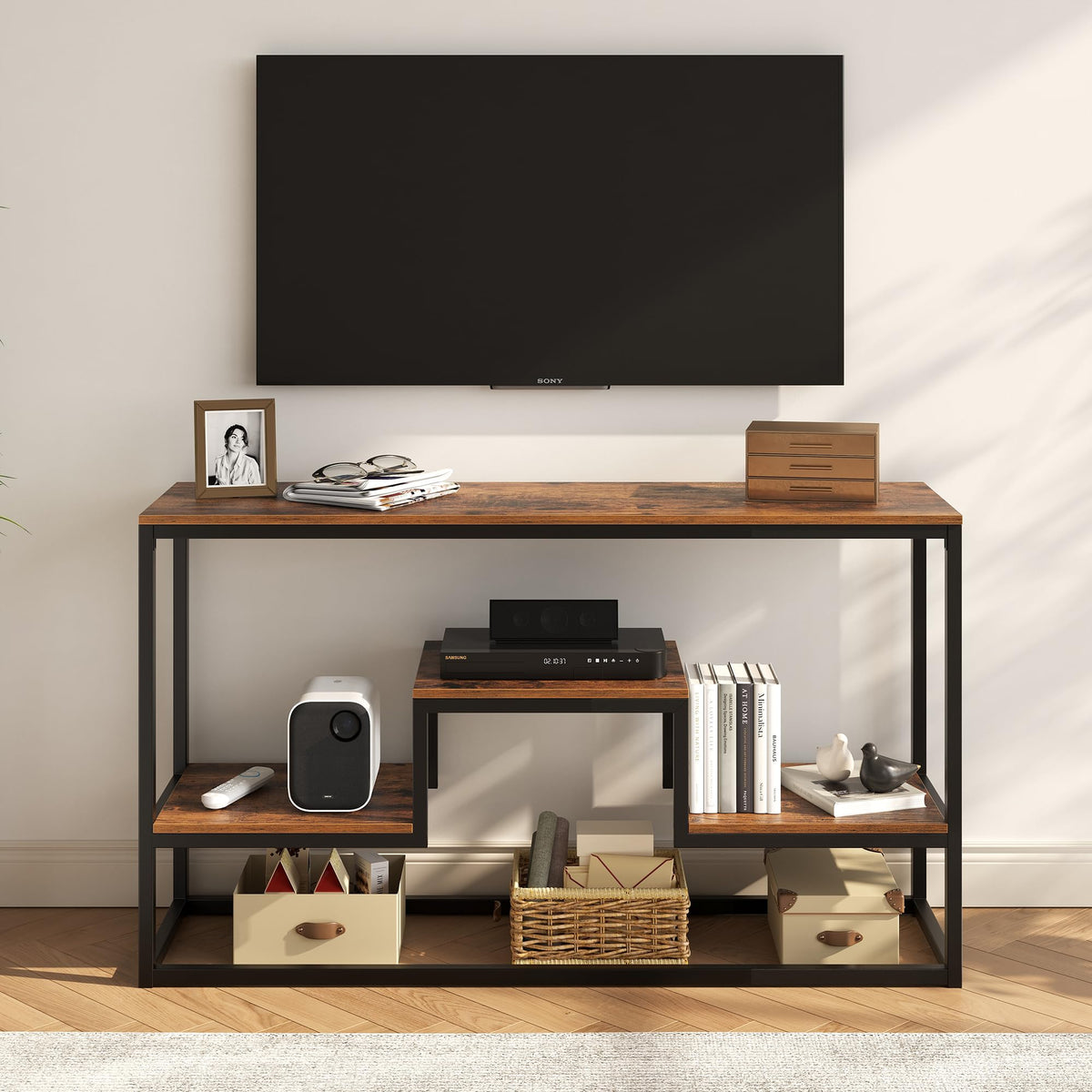 30" Tall Brown TV Stand V395643