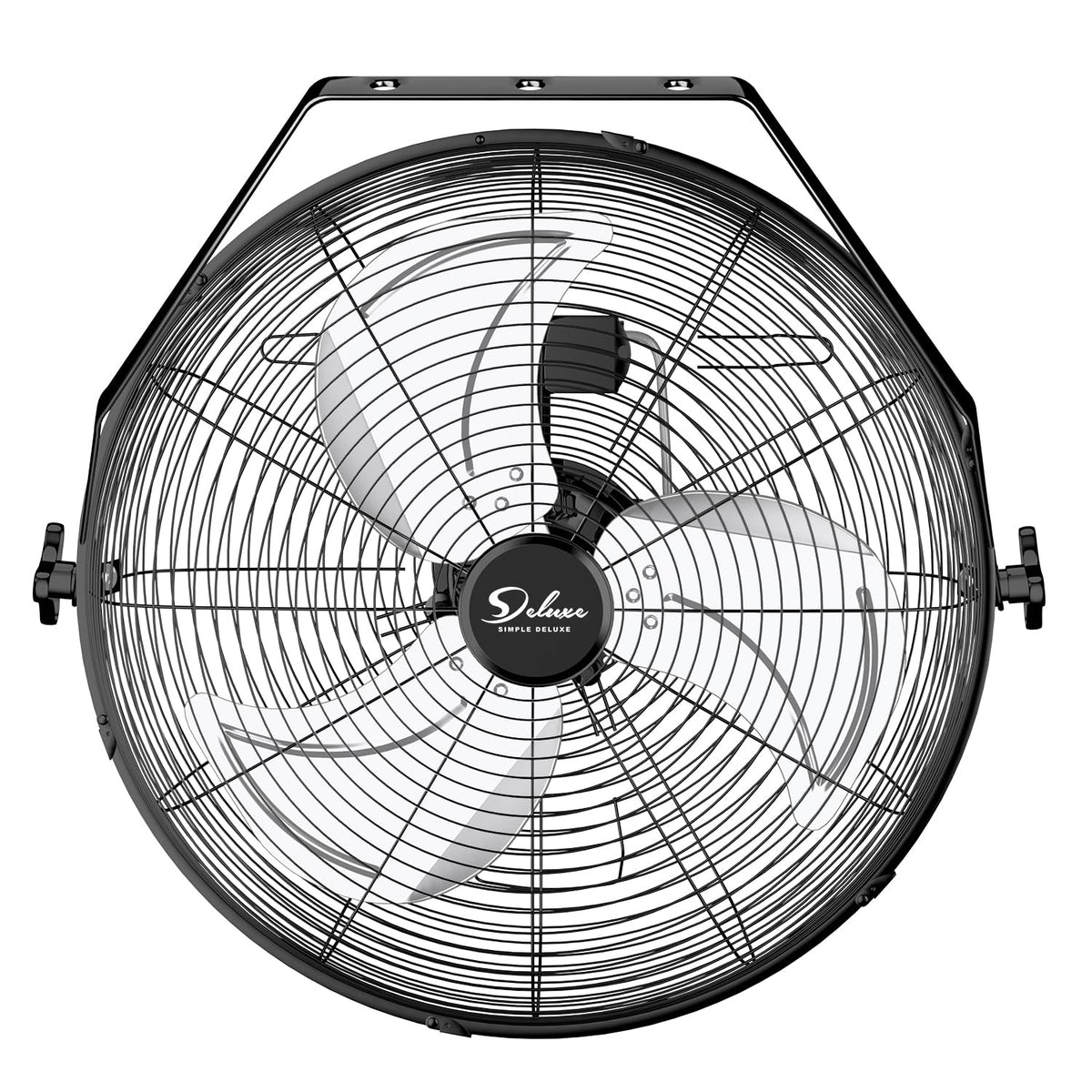 20 Inch High Velocity 3 Speed Black Wall-Mount Fan Y7698