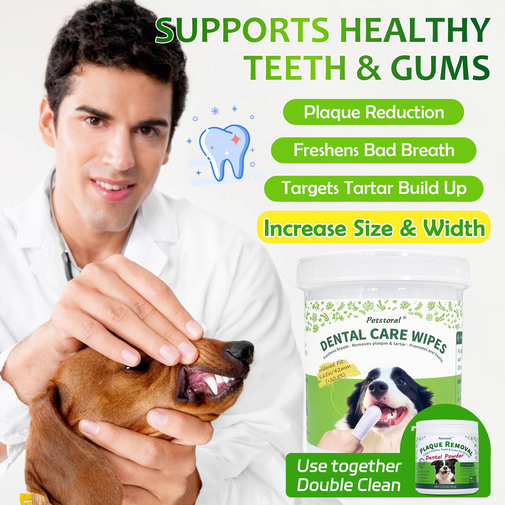 Dental Care Wipes for Dogs and Cats, 50 Count I18831