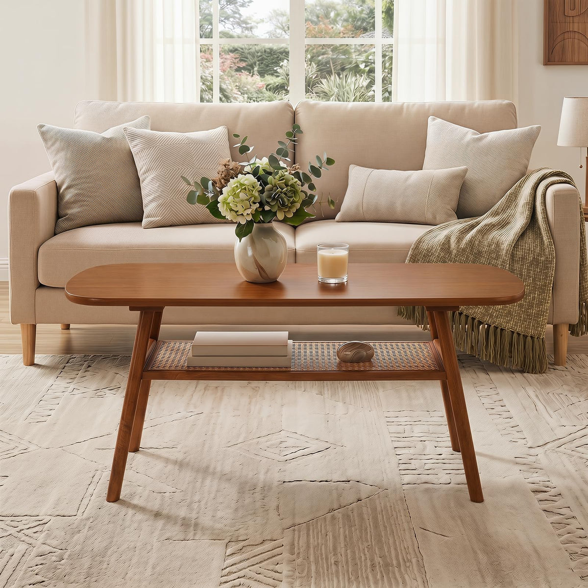 Rattan Wood Coffee Table R40540
