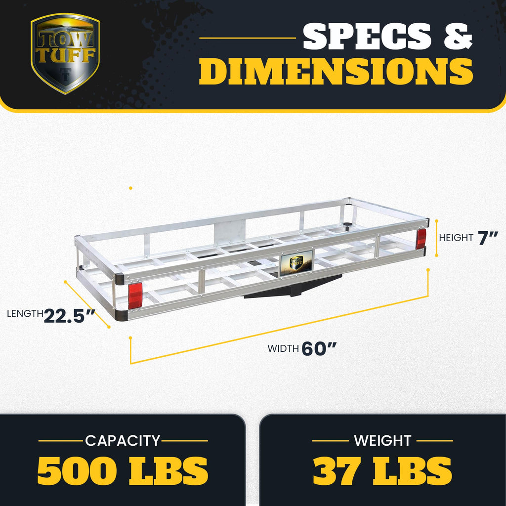 60 in Aluminum Hitch Carrier 500 lb Y19039
