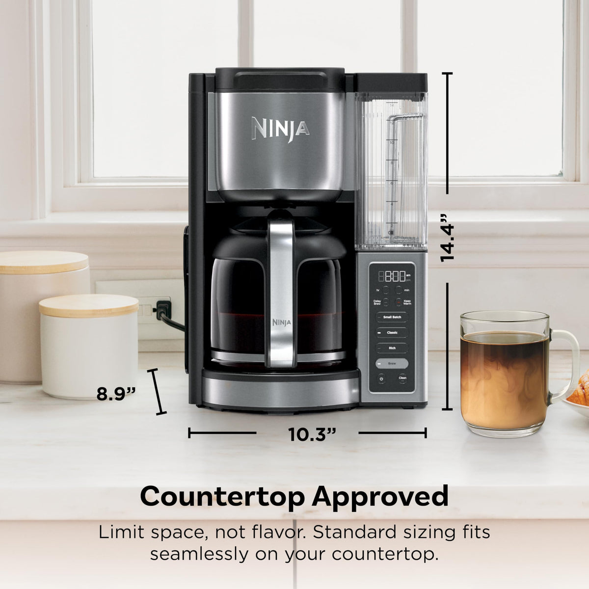 14 Cup Glass Carafe Stainless Steel Coffee Maker J316
