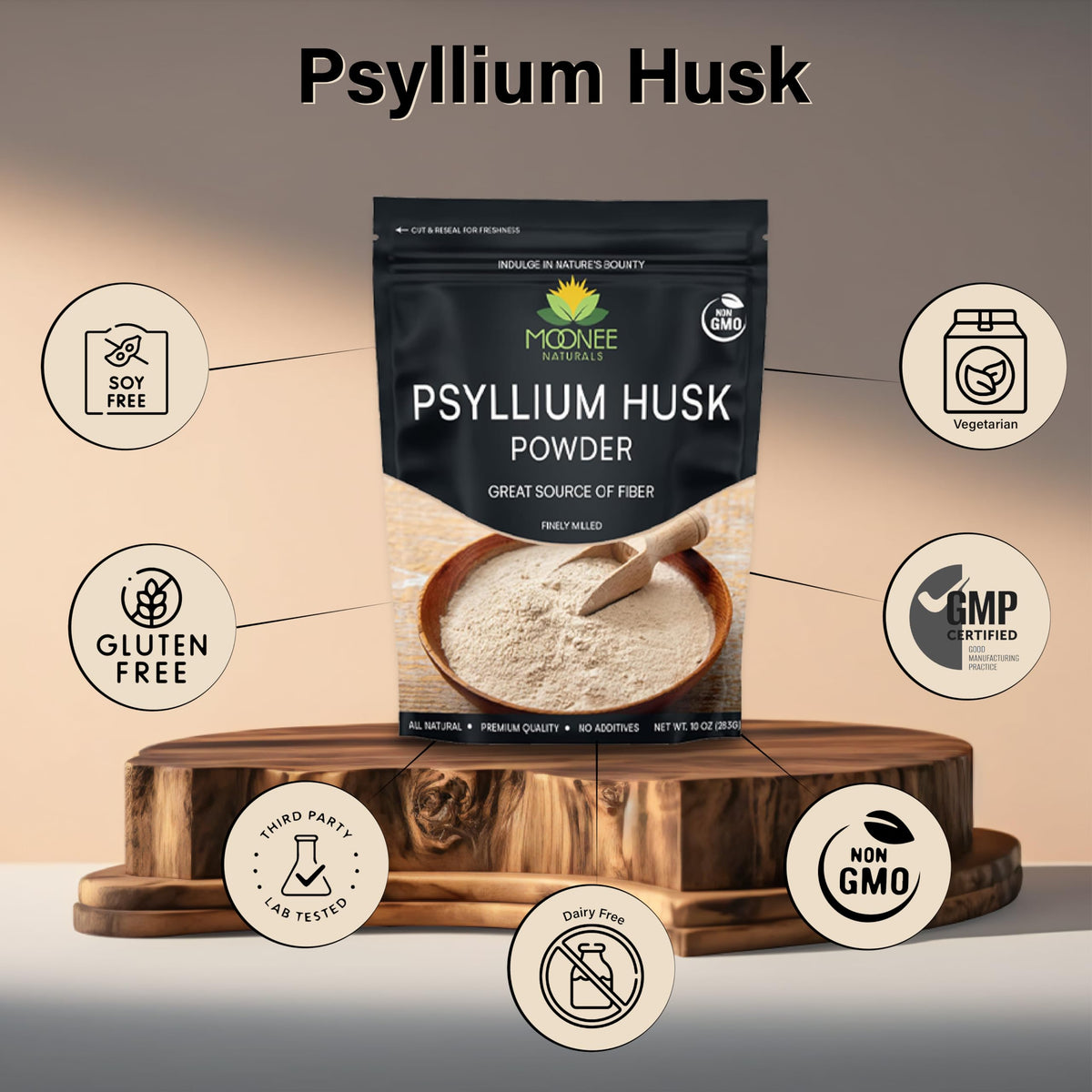 Psyllium Husk Powder 10 OZ E283