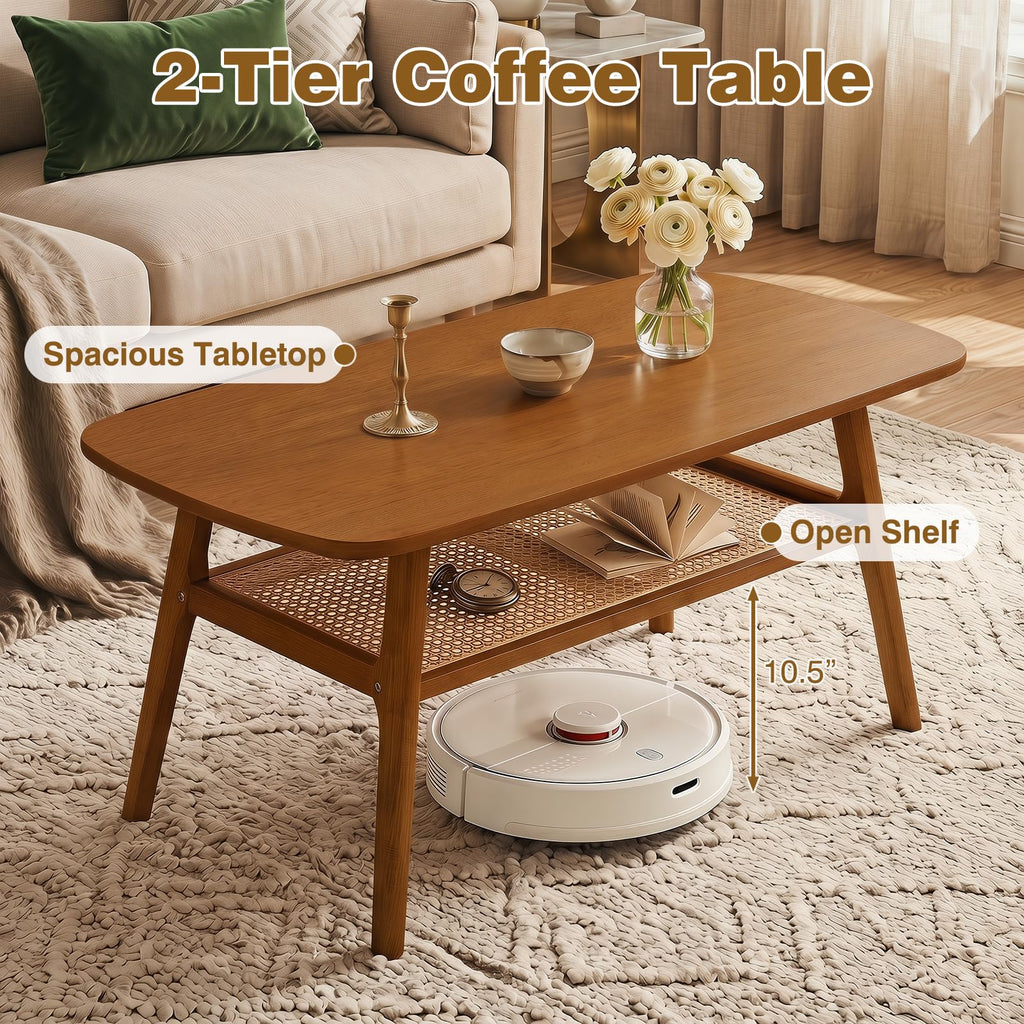 Rattan Wood Coffee Table R40540
