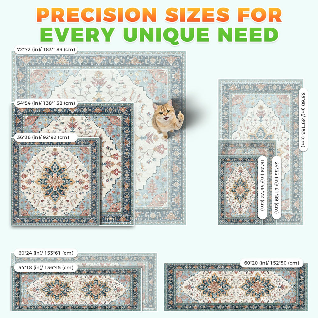 Cat Litter Mat 2 Pack, 18x28 Machine Washable Waterproof Non Slip B543
