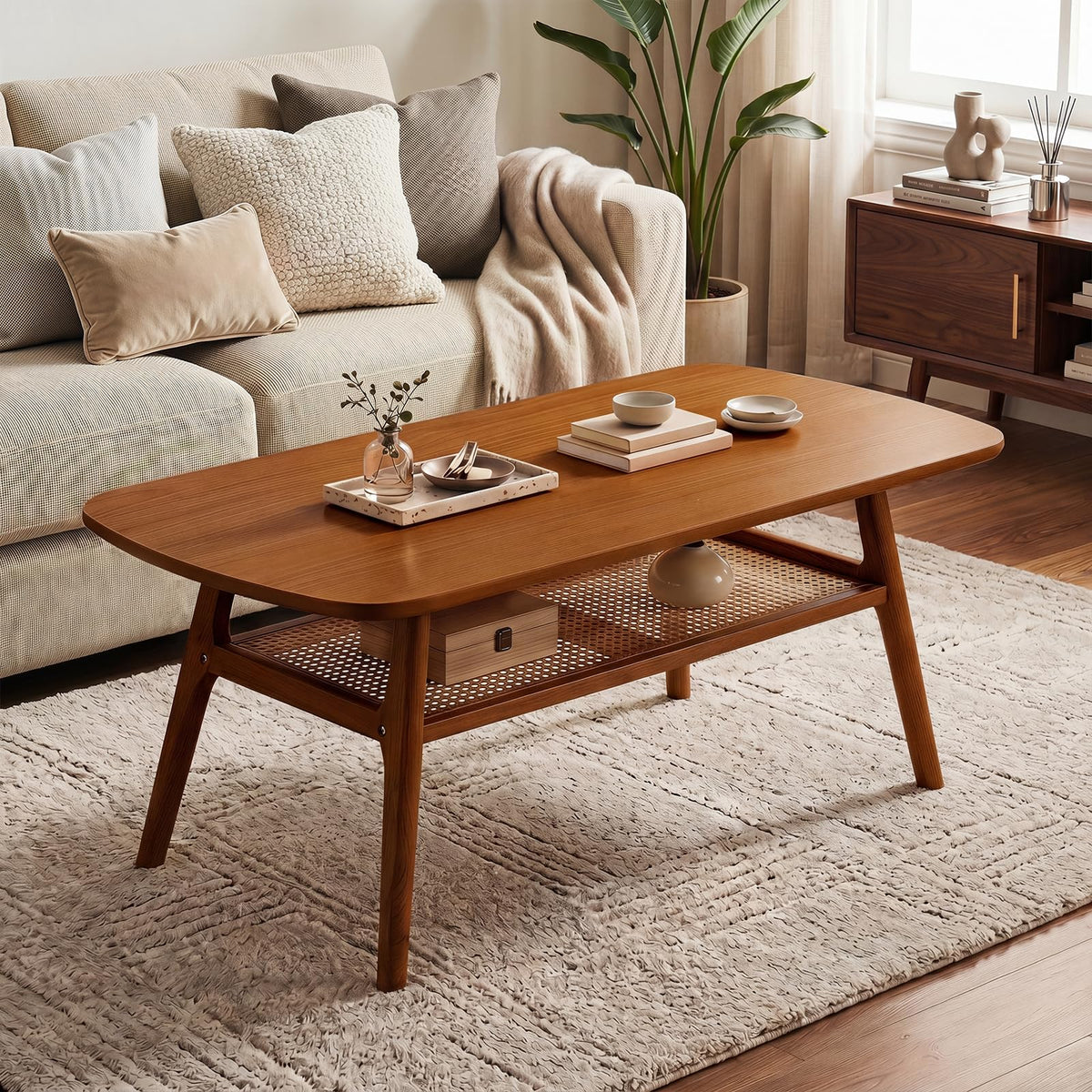 Rattan Wood Coffee Table R40540